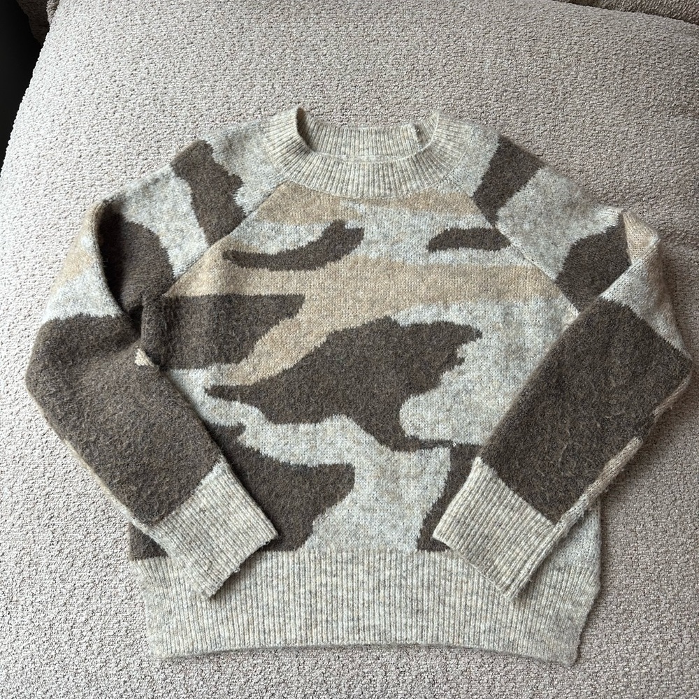 Anthropologie Camouflage Sweater